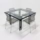 Table à manger en pastoe post-moderne des années 1980