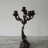 Old Bronze 6-Light Candelabra