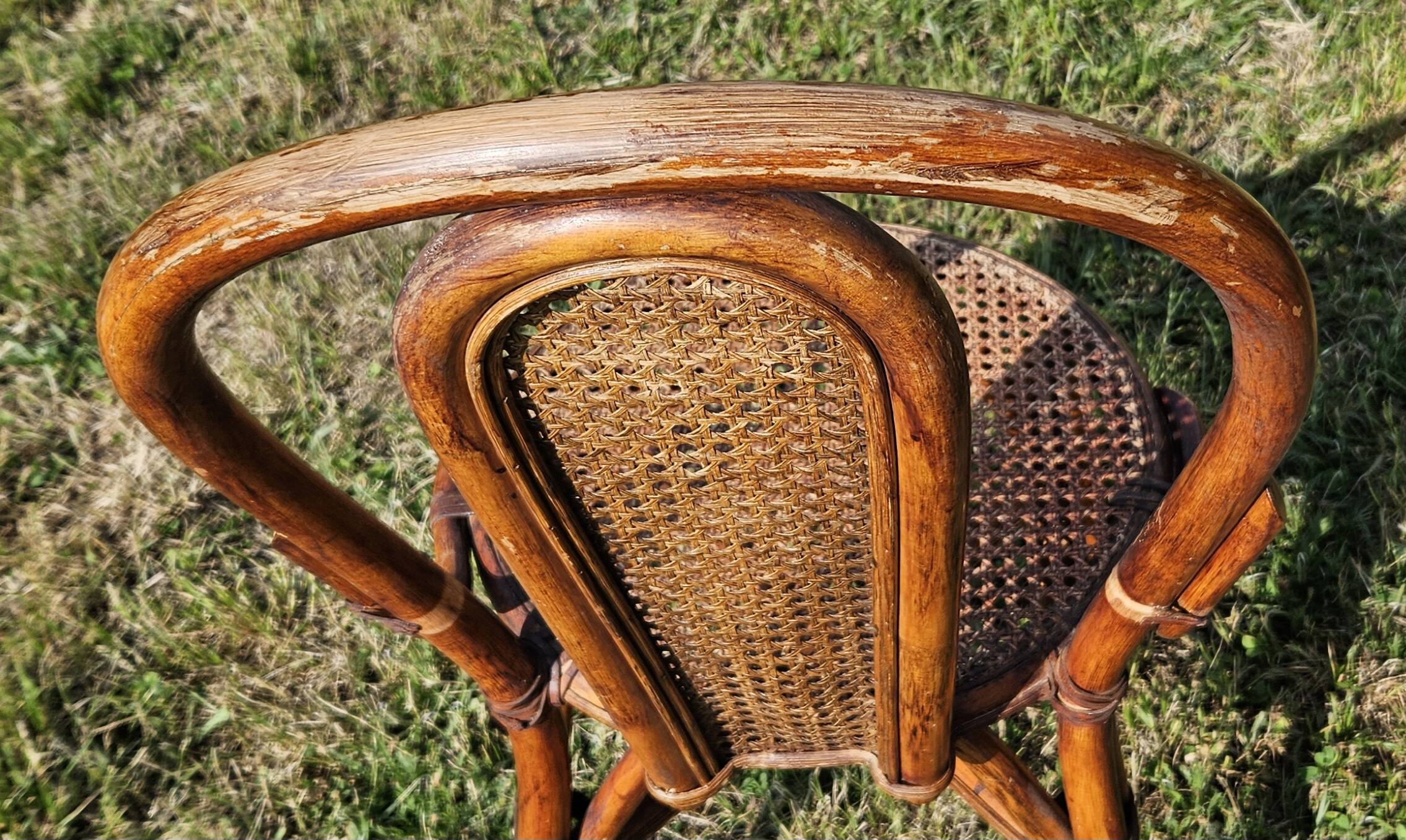 Vintage Rattan and Cane Dining Room