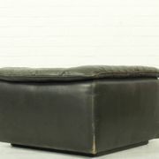 Salon modulaire De Sede DS-11 – cuir noir, design suisse des années 1970