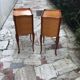 Pair of Louis XV style bedside tables in solid wood