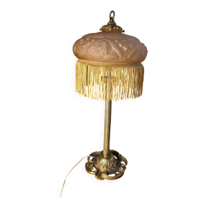 Lampe bronze ancienne - abat