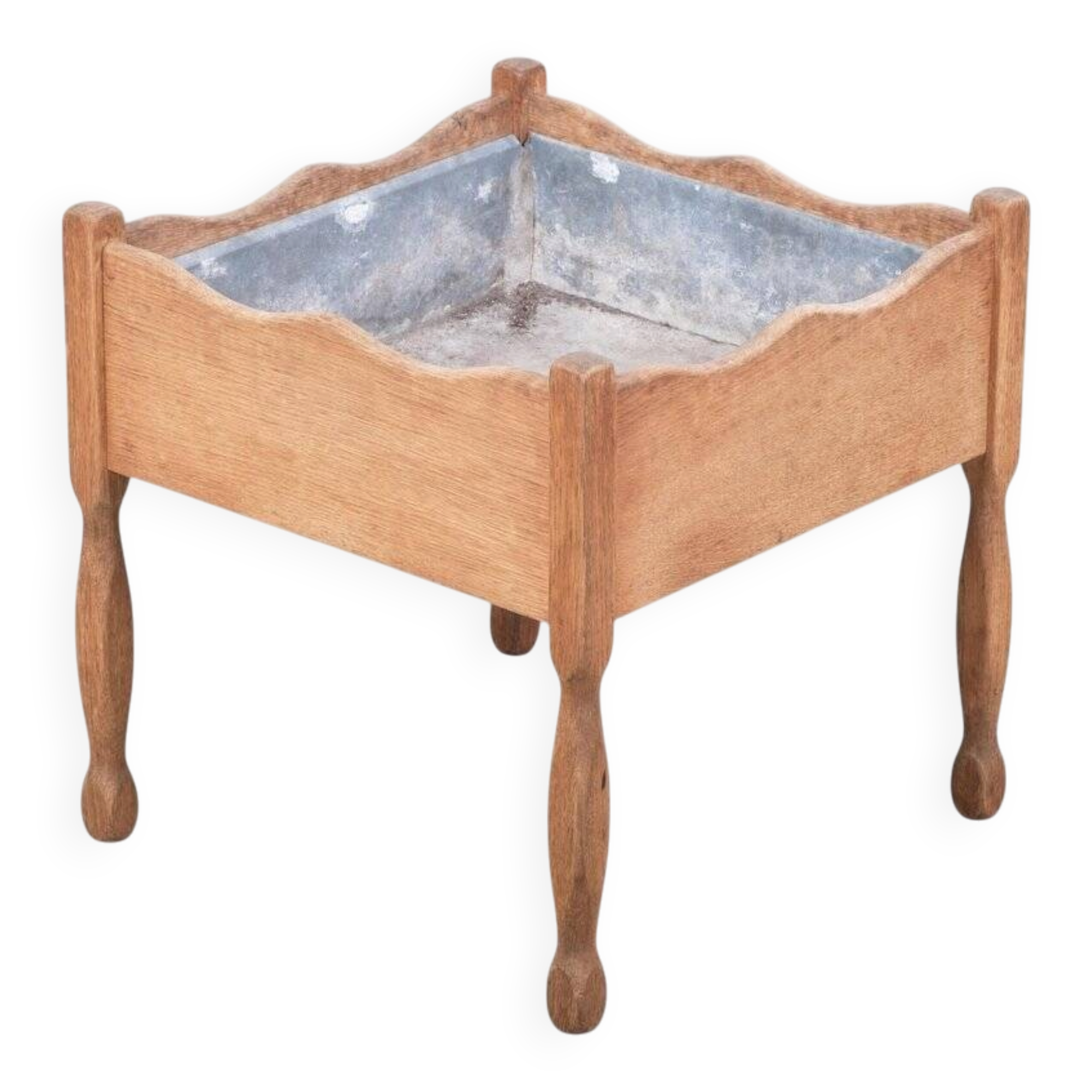 Oak Planter Stand by Henning Kjærnulf, Denmark, 1960s