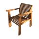 Post-war wooden removable chair