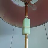 Italian onyx and brass floor lamp