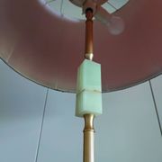 Lampadaire italien onyx et laiton