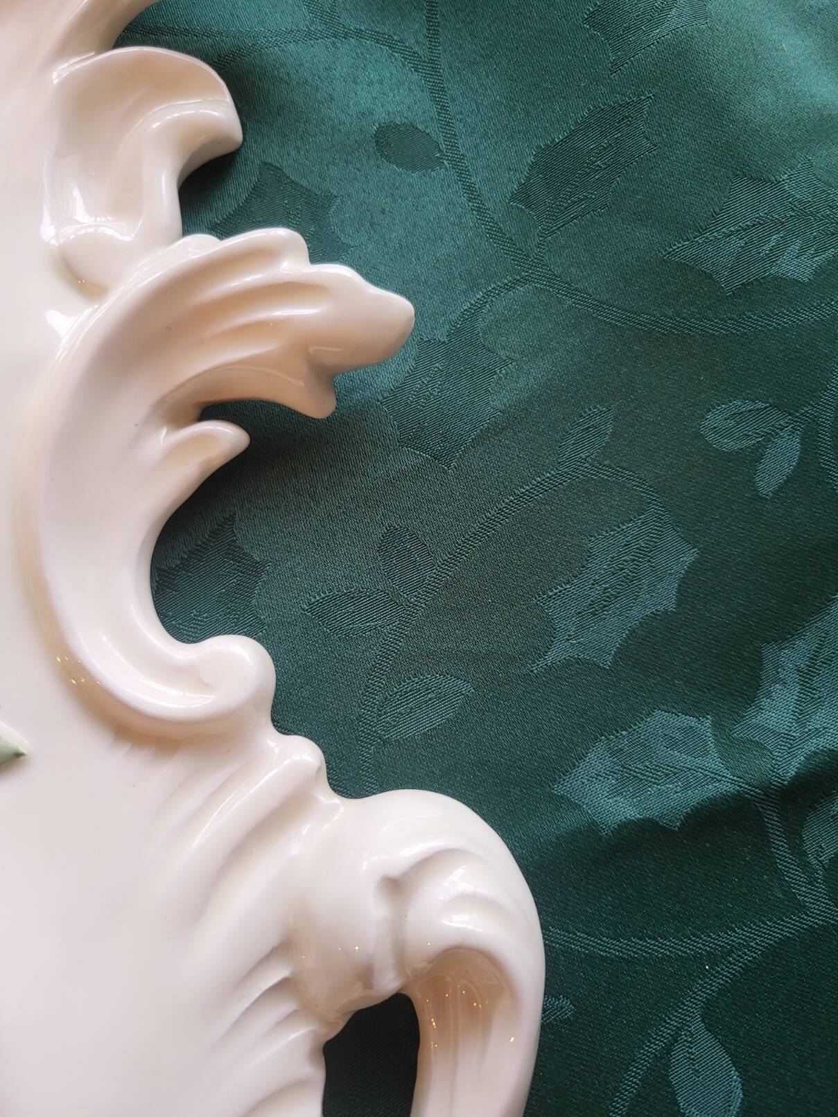 Farnesiana Mirror by Carlo Corvi in ceramic Italy 1950