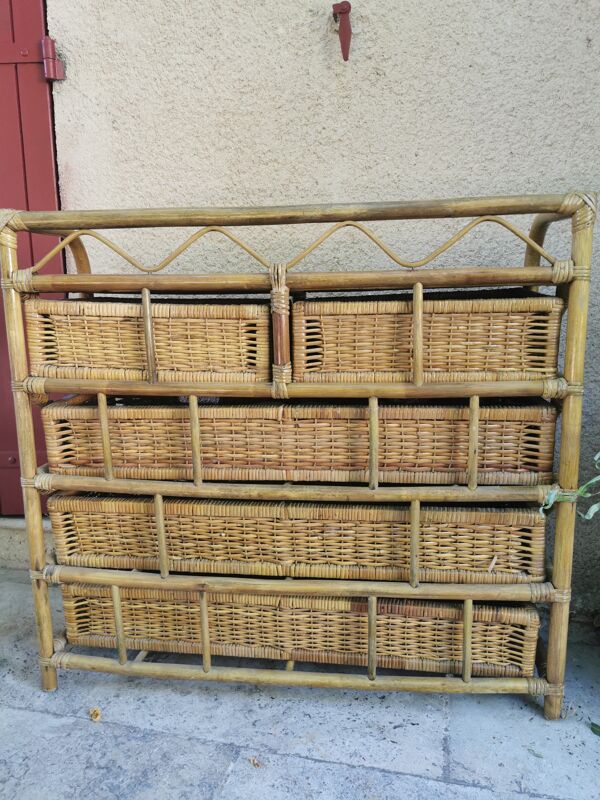 Commode rotin