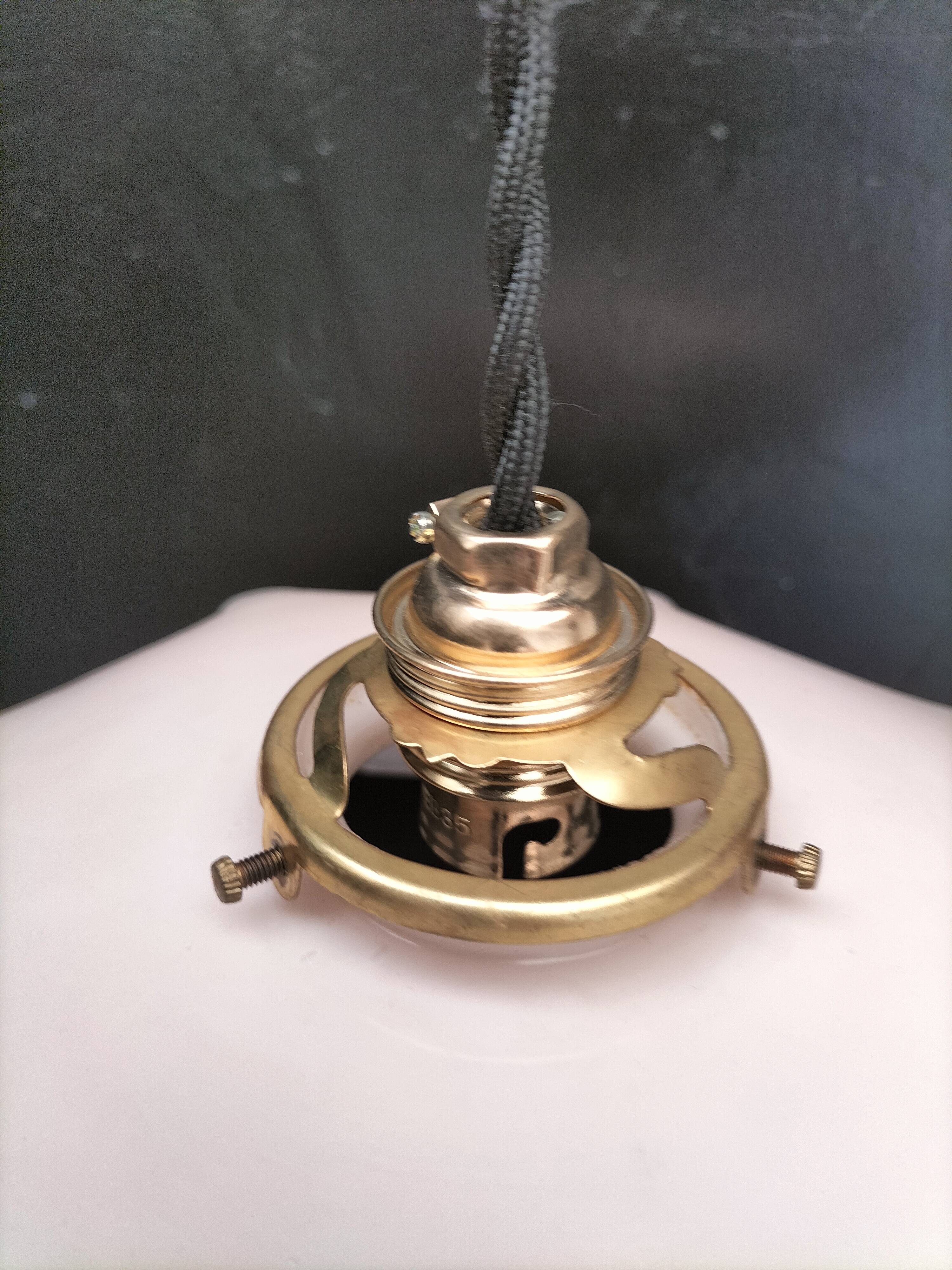 Pink opaline pendant light