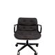Charles Pollock Office Chair for Knoll - Grey Fabric on Wheels
