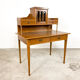 Antique french walnut wooden ladies writing desk