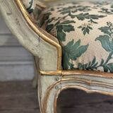 Painted and gilded wooden bench, Venice, 18th century