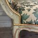 Painted and gilded wooden bench, Venice, 18th century