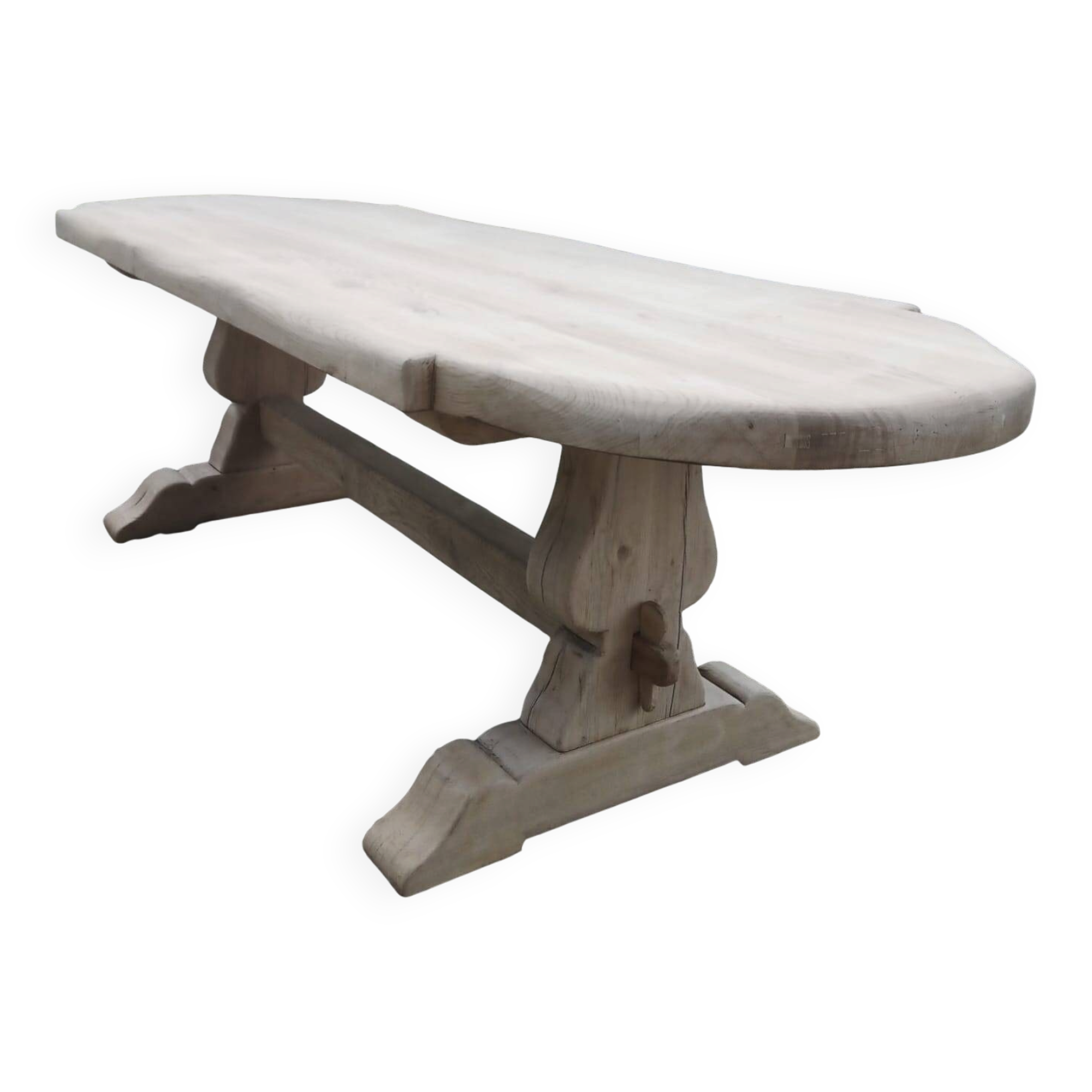 Large monastery table made of solid oak.