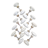 Lot de 18 poignées porcelaine (B-0049-1)