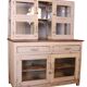 Merchant counter in Burmese teak with original white patina
