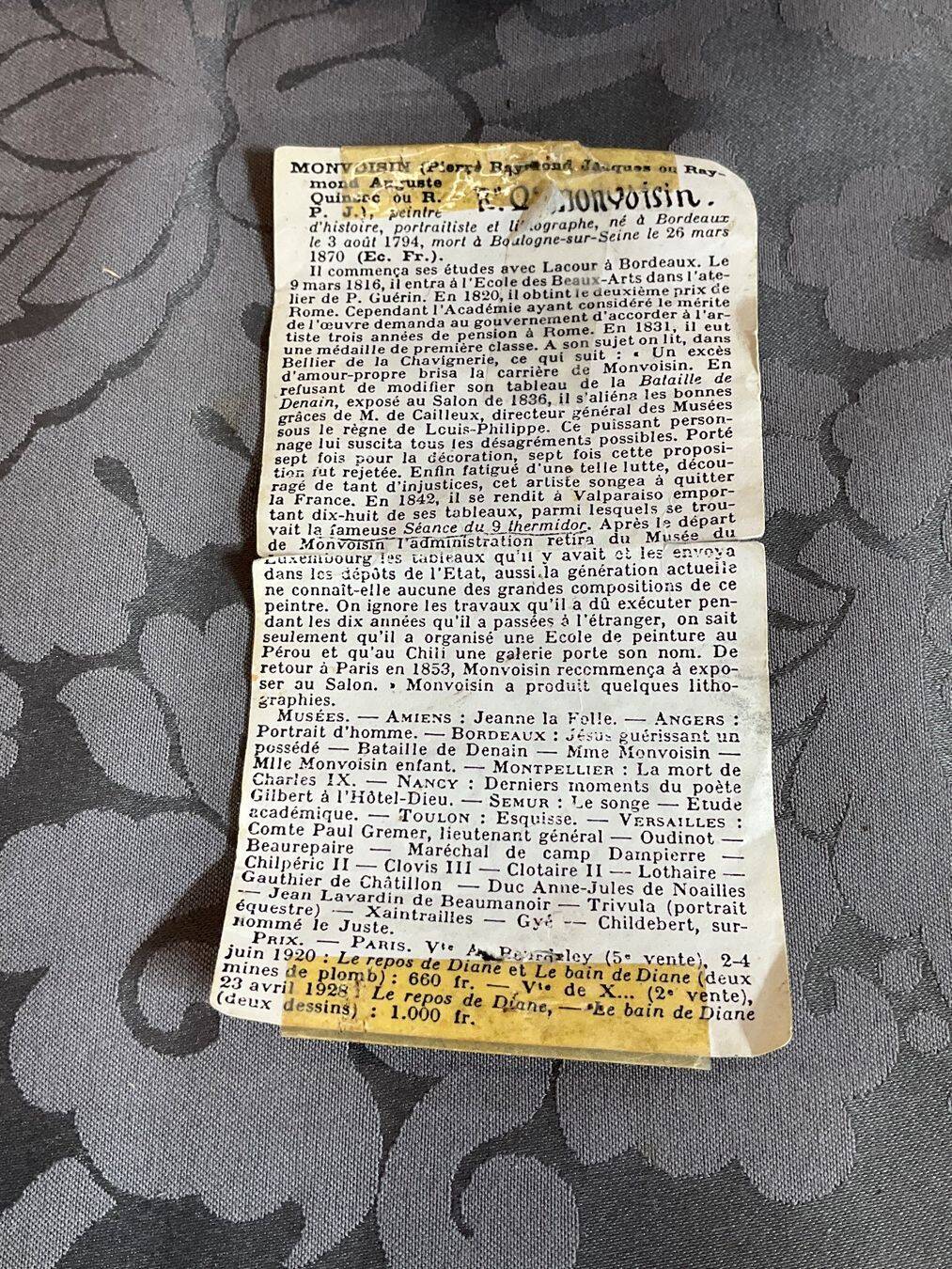 Period portrait signed Raymond Auguste Quinsac Monvoisin 1794-1870