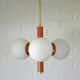 Lustre Spoutnik vintage suspendu Space Age orange rétro éclairage de plafond