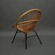 Rohe Noordwolde rattan armchair, Netherlands 1950s
