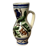 Small Korond style ceramic pitcher with floral motifs