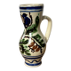 Small Korond style ceramic pitcher with floral motifs