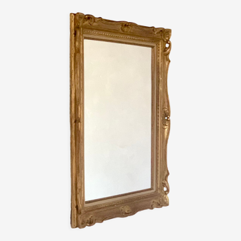 Wall-mounted mirror gilded Montparnasse frame vintage