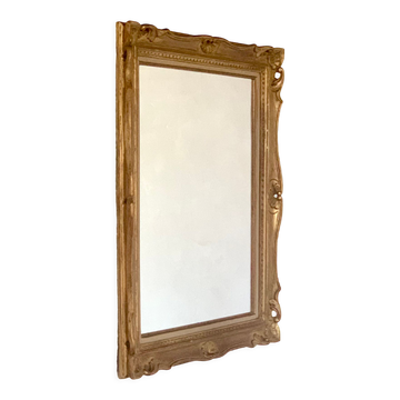 Miroir mural doré cadre Montparnasse vintage