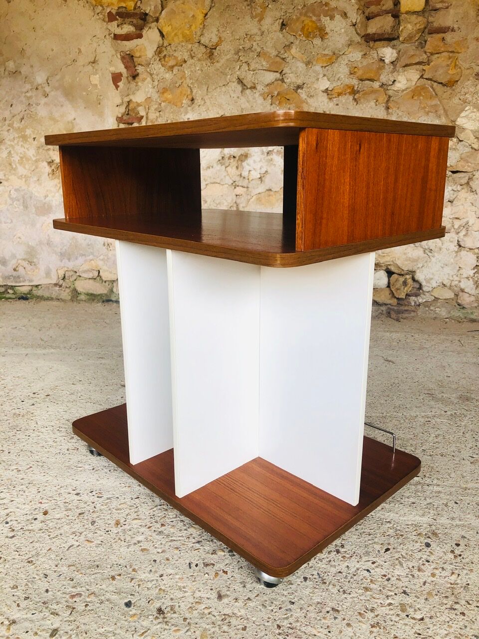 Stereo hi-fi stand / teak tv circa 70/80