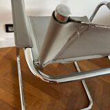 MG5 Grassi style chrome armchair