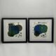 Duo of original paintings - Contemporary abstract art / Organ series