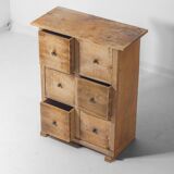 Commode rustique d'art populaire, France années 1900