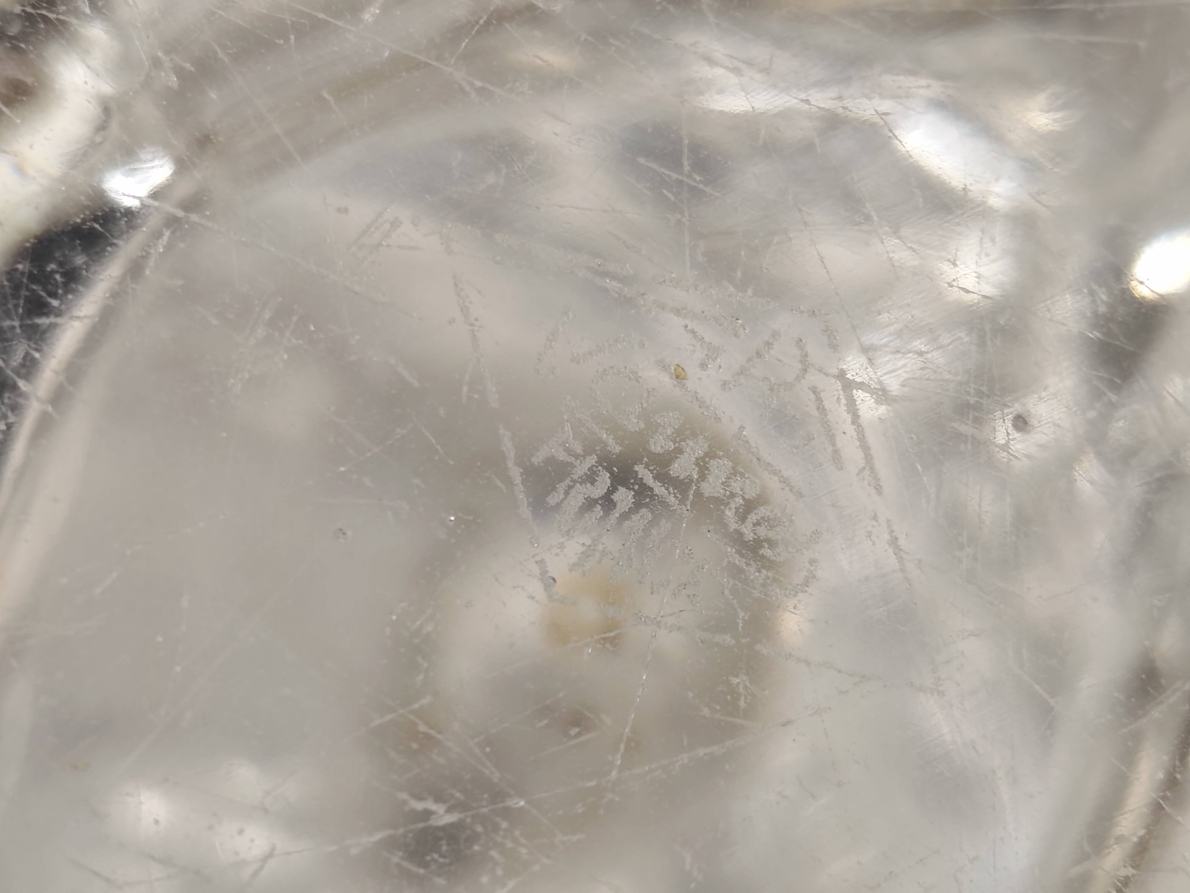 Crystal vase from the 1960s/70s, signed