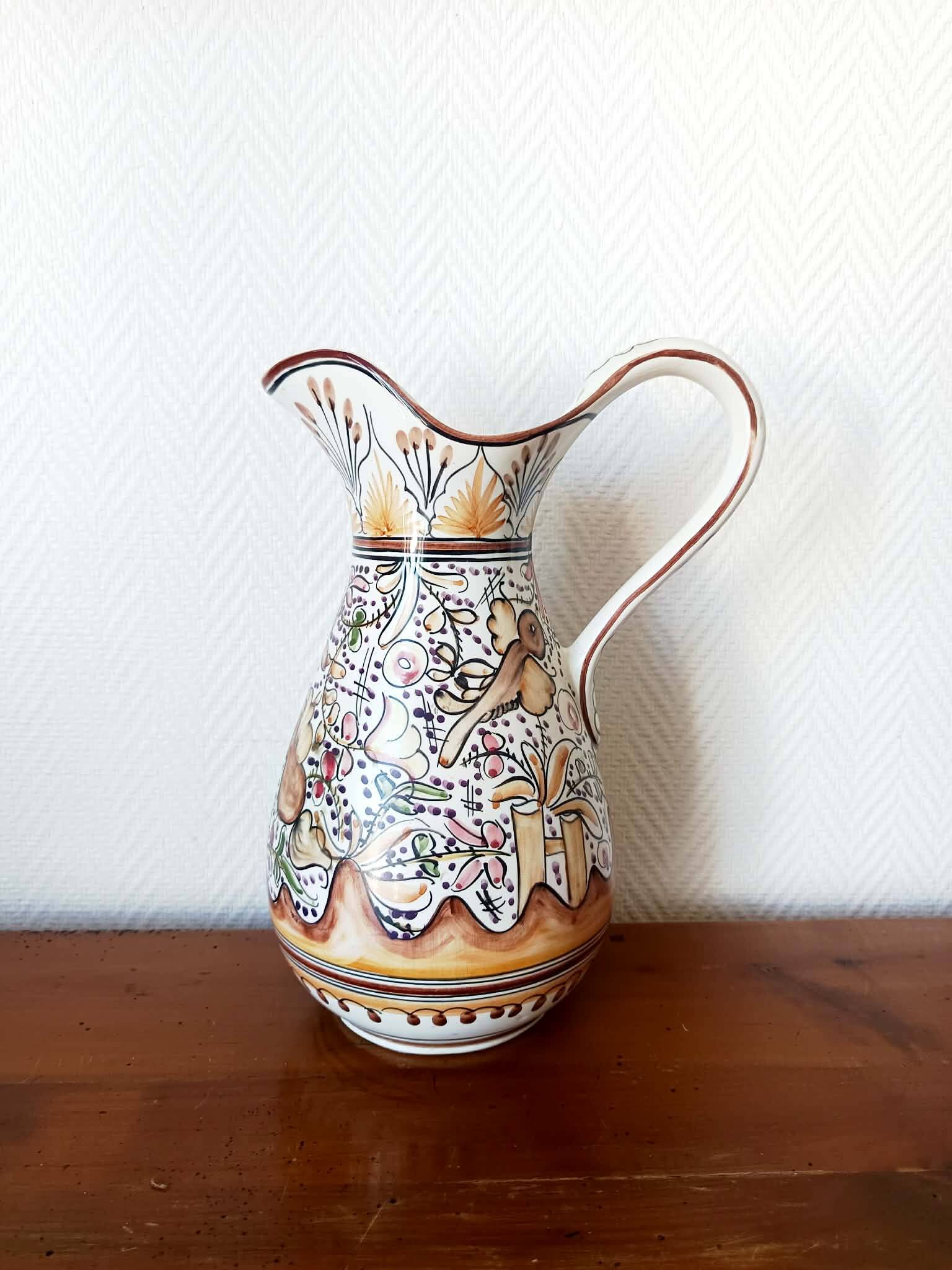 Ceramic jug in Portuguese style