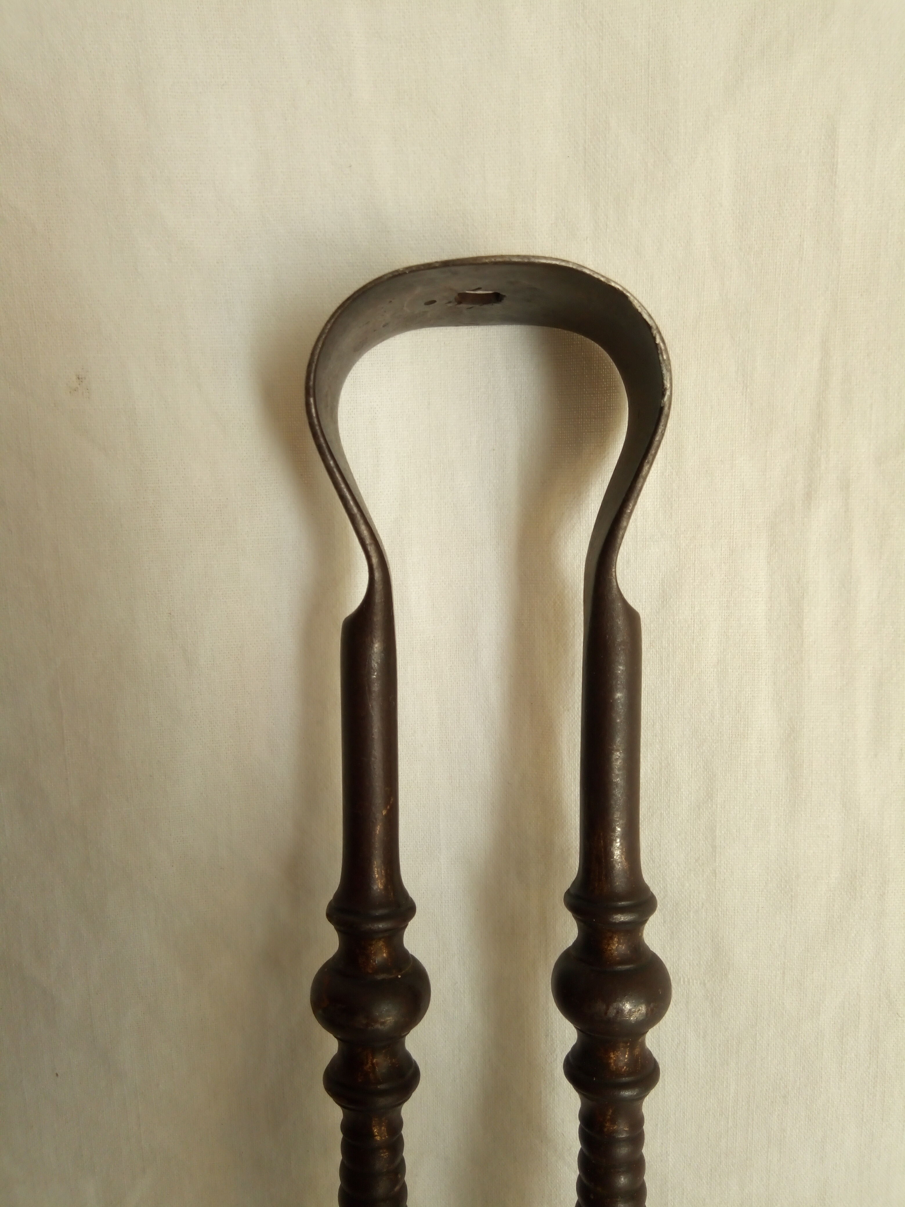 Accessoire de cheminée pince XIXème