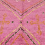 Handmade pink Beni Ourain rug, 150/250cm