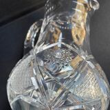 Bohemian - Water broc or orangeade (1) - Crystal blown and cut