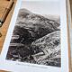 Gorge de la Têt, Pyrenees. Printed photo plate from 1937.