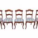Five antique chairs, Northern Europe, around 1890. After renovation.
