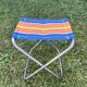 Colorful folding camping stool 70s