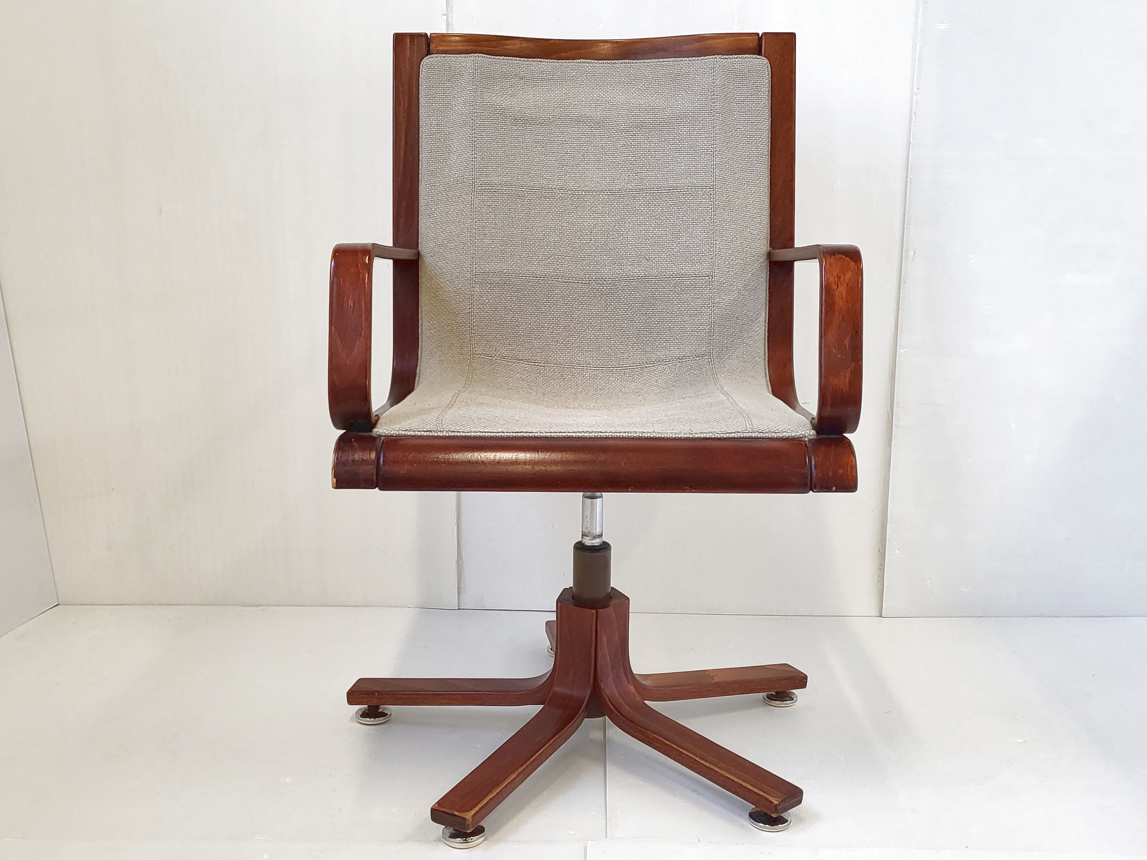 Vintage Scandinavian swivel armchair