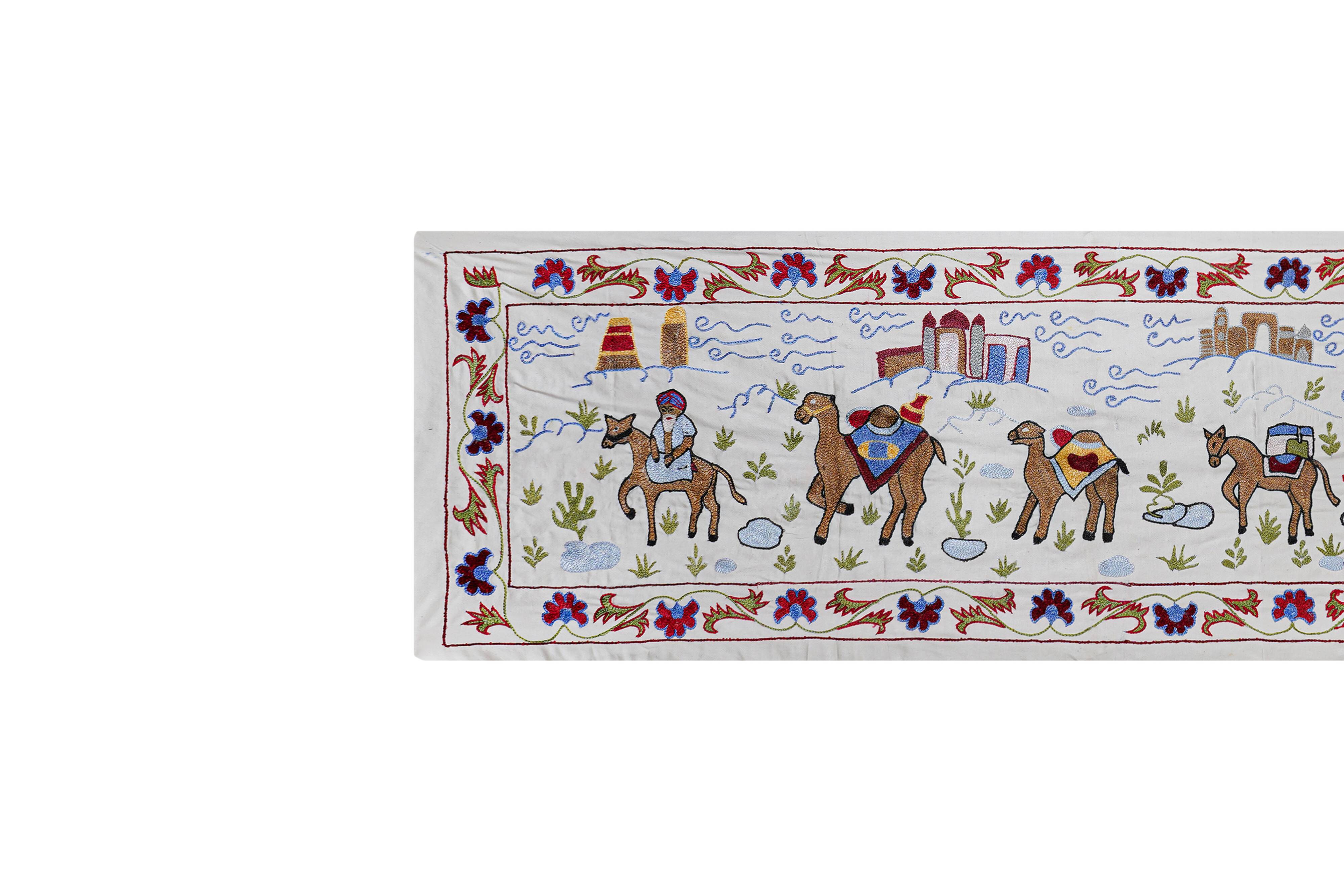Hand-knotted rug, vintage Turkish rug 51x190 cm