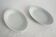 Set of 2 Haviland twisted white porcelain dishes Limoges