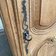 Louis XV boarding school wardrobe renovated in solid raw oak bonnetière