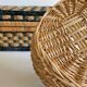 Ensemble de 2 paniers en rotin et corde vintage