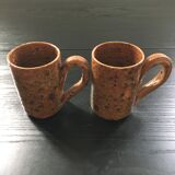 Pair of brutalist mugs