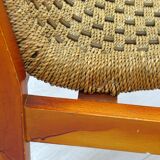 Chaises en corde vintage, 1970