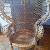 Emmanuelle rattan armchair