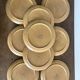 Service of 15 vintage Longchamp plates in stoneware.