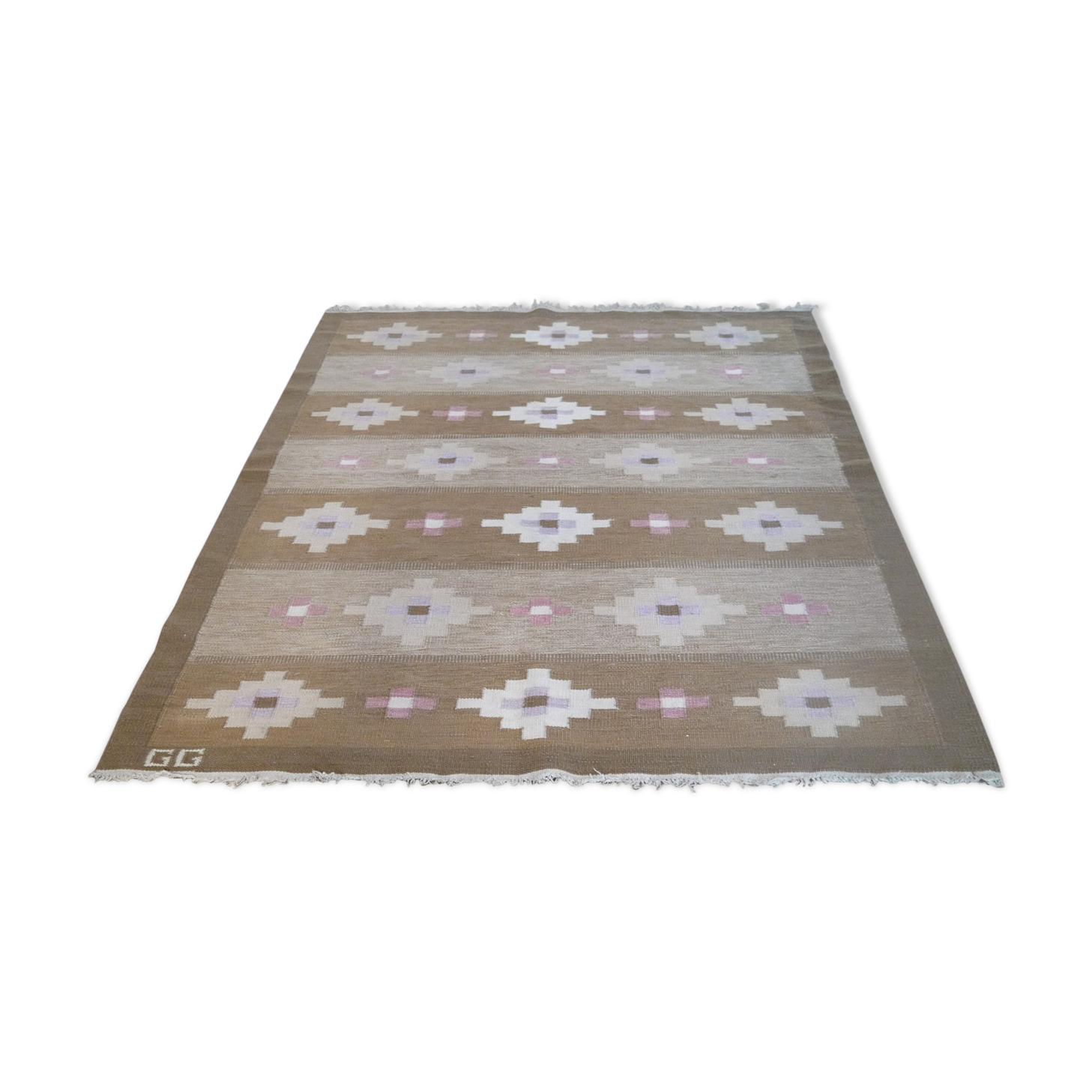 Vintage carpet "Rollakan" design by Gitt Grannsjo, Sweden 1960