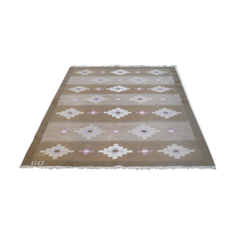 Tapis vintage "Rollakan" design de Gitt Grannsjo, Suède 1960